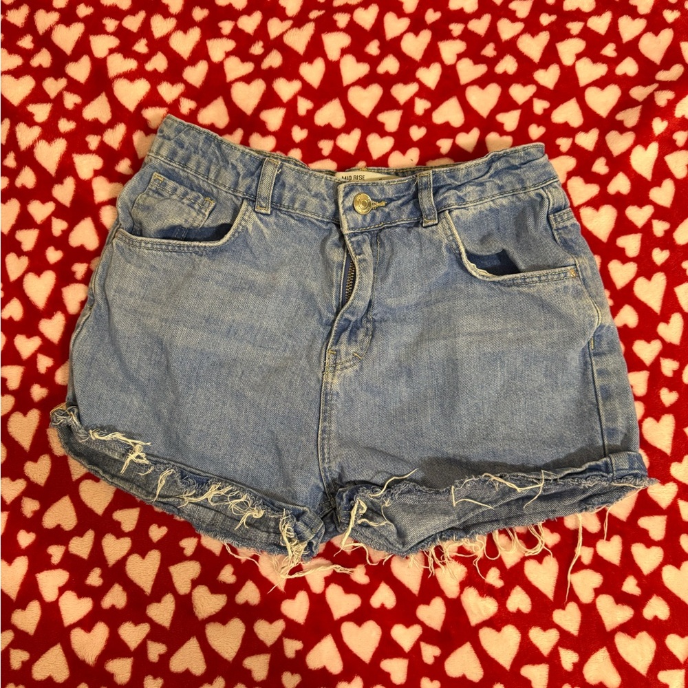 Denim.co Mid Rise Shorts